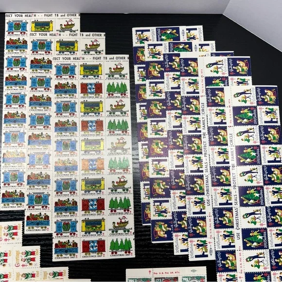 VINTAGE Christmas Easter Seals Stamps 50’s/60’s US Postal Unused 30+ Booklets